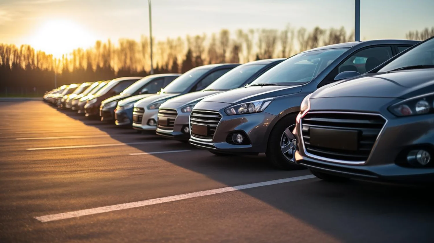 Autos in Reihe von Autocenter Issel 